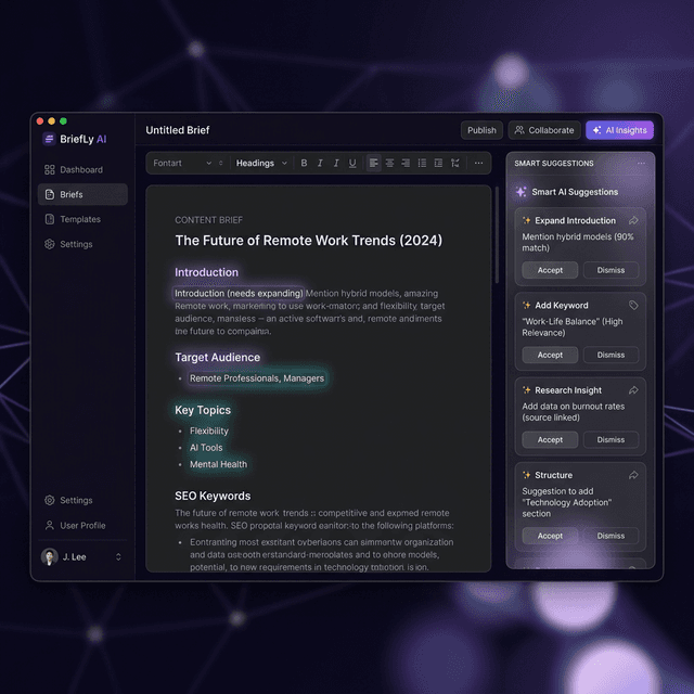 Brief Engine — Perfect content briefs in one click